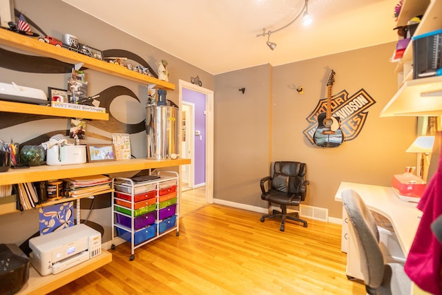 31124 Geraldine St, Westland, MI 48185 - office featuring wood finished floors and track lighting