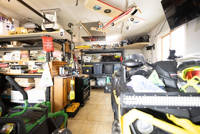 31124 Geraldine St, Westland, MI 48185 - garage featuring a workshop area