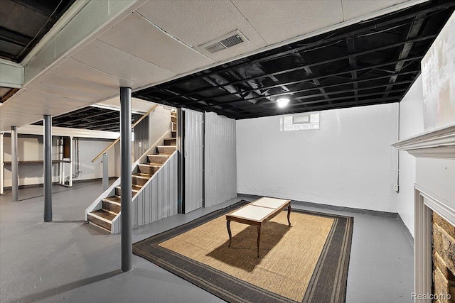 18285 Faust Ave, Detroit, MI 48219 - basement featuring stairway