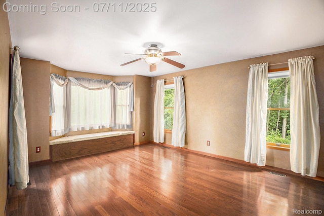 161OXBOW Oxbow Lake Rd, White Lake, MI 48386 - spare room featuring wood finished floors and ceiling fan