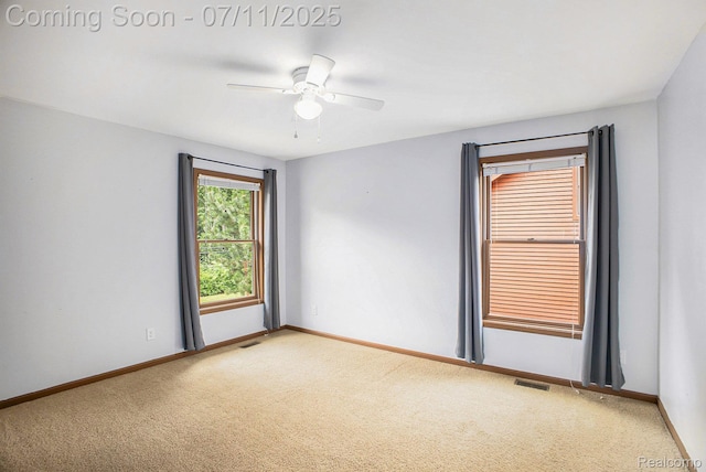 161OXBOW Oxbow Lake Rd, White Lake, MI 48386 - unfurnished room featuring light colored carpet and ceiling fan
