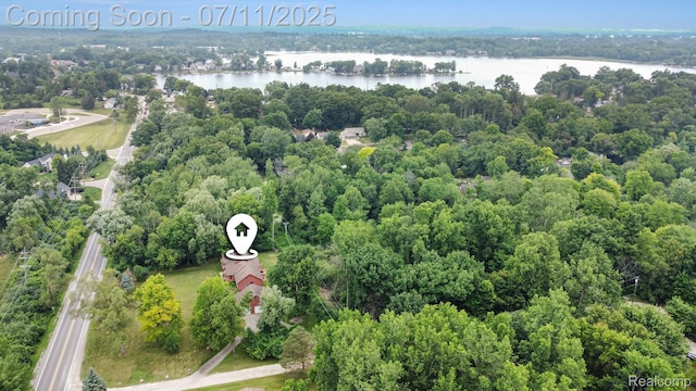 161OXBOW Oxbow Lake Rd, White Lake, MI 48386 - drone / aerial view of a large body of water