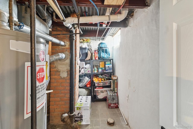 15404 Belmont Ave, Allen Park, MI 48101 - below grade area with gas water heater