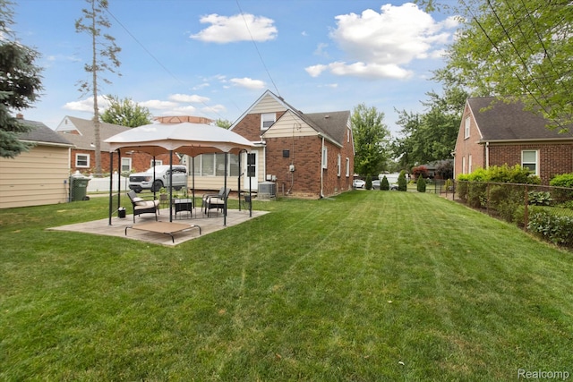 15404 Belmont Ave, Allen Park, MI 48101 - view of yard featuring a gazebo and a patio area