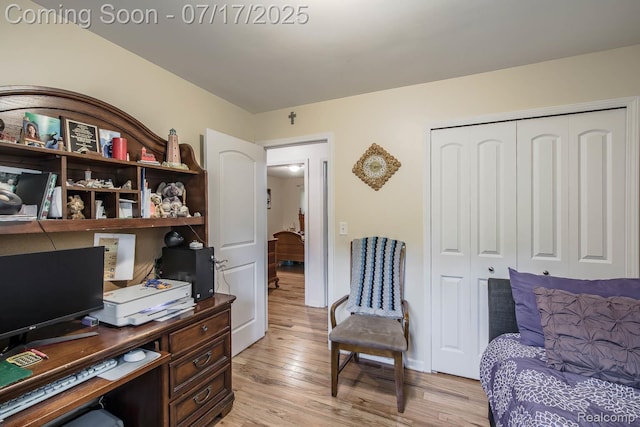 5074 Perryville Rd, Holly, MI 48442 - office area featuring light wood-style flooring