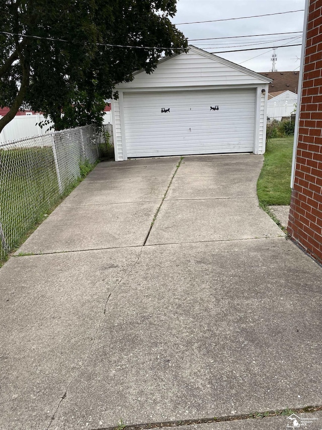 3897 15th St, Wyandotte, MI 48192 - view of detached garage