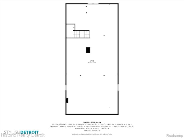 1536 Glynn Ct, Detroit, MI 48206 - view of property floor plan