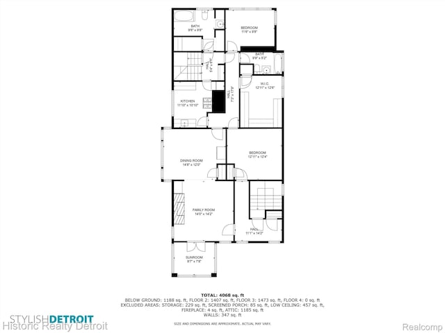 1536 Glynn Ct, Detroit, MI 48206 - view of home floor plan