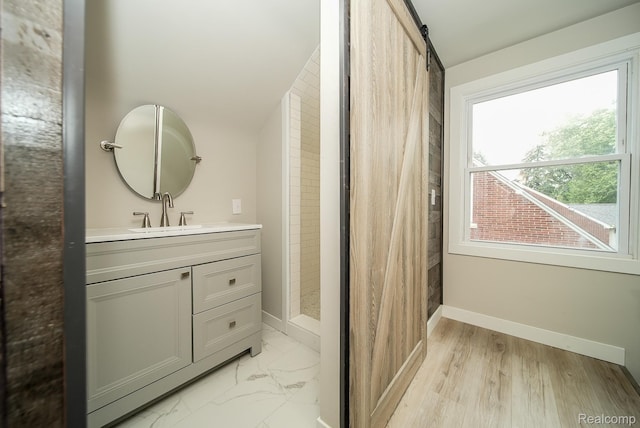 1922 N Wilson Ave, Royal Oak, MI 48073 - full bath with vanity and a walk in shower