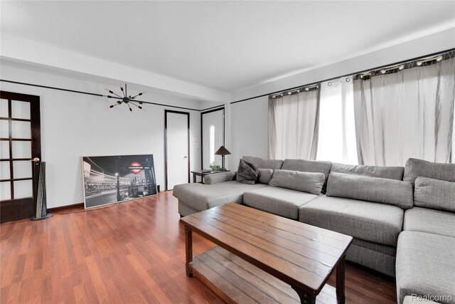 19035 Frazho Rd, Roseville, MI 48066 - living room with wood finished floors