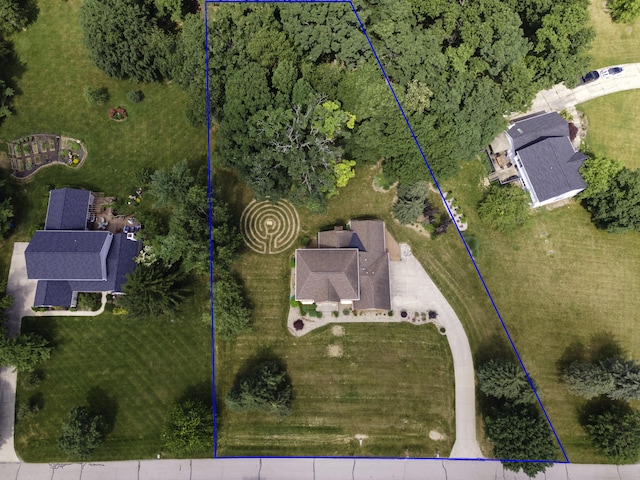 7184 Steeplechase Dr, Saline, MI 48176 - aerial view of property's location featuring property boundaries highlighted