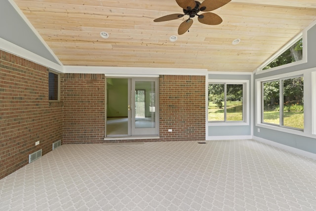 7184 Steeplechase Dr, Saline, MI 48176 - unfurnished sunroom featuring lofted ceiling