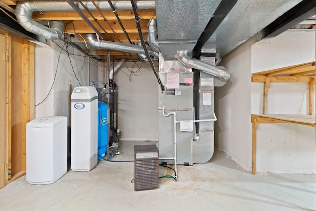 7184 Steeplechase Dr, Saline, MI 48176 - utility room featuring heating unit