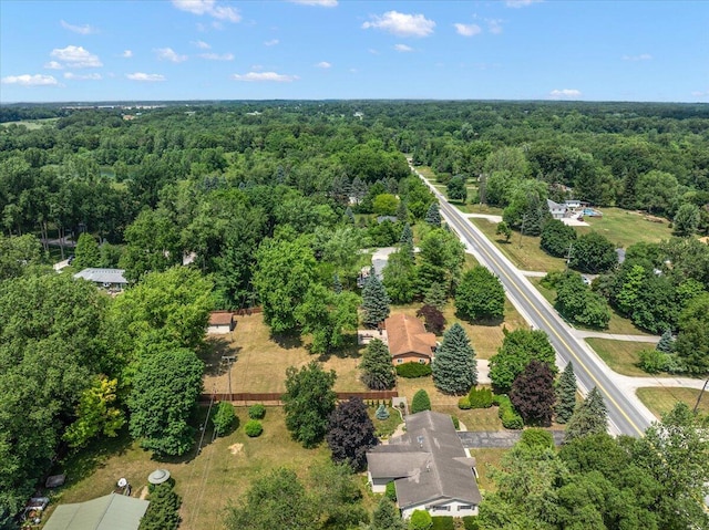 9950 Carpenter Rd, Milan, MI 48160 - bird's eye view of a heavily wooded area