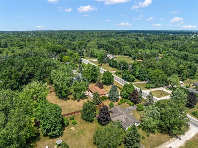 9950 Carpenter Rd, Milan, MI 48160 - bird's eye view of a heavily wooded area