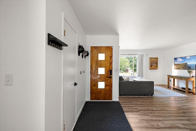 9950 Carpenter Rd, Milan, MI 48160 - entrance foyer with wood finished floors and baseboards
