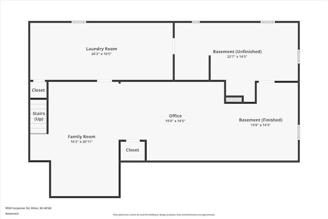 9950 Carpenter Rd, Milan, MI 48160 - view of home floor plan
