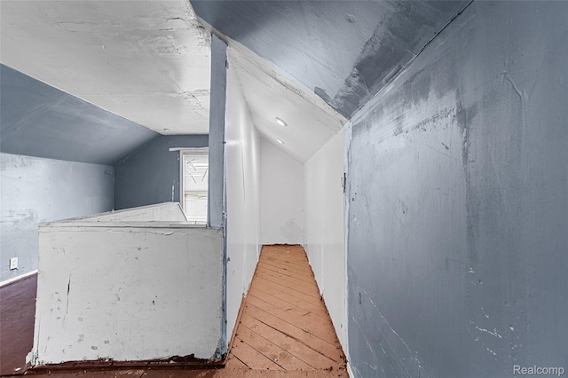 16934 Pembroke Ave, Detroit, MI 48235 - bonus room featuring hardwood / wood-style floors and lofted ceiling