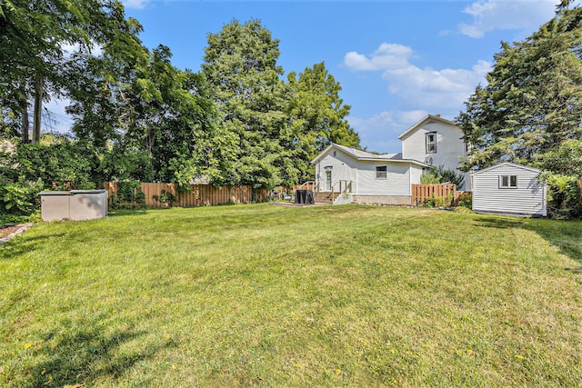 416 Kent St, Lowell, MI 49331 - view of yard with a shed