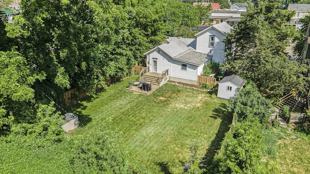 416 Kent St, Lowell, MI 49331 - view from above of property