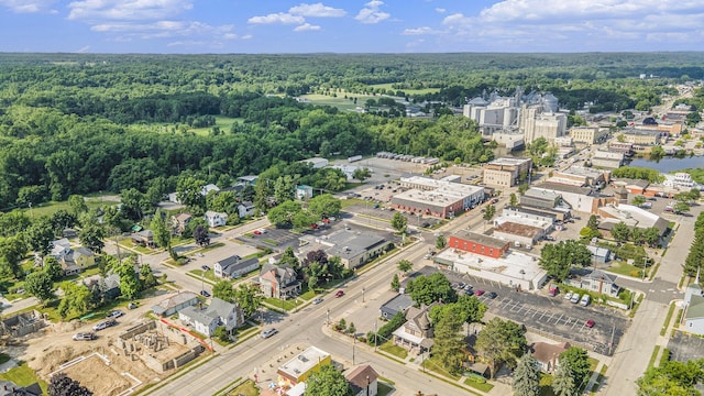 416 Kent St, Lowell, MI 49331 - aerial view of a heavily wooded area