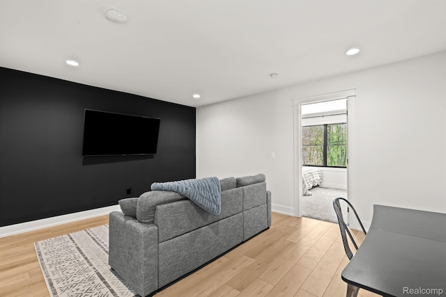4286 Center Rd, Linden, MI 48451 - living room with light wood-style flooring and recessed lighting