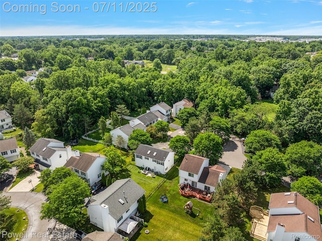 2601 Eardman Ct, Westland, MI 48186 - aerial perspective of suburban area featuring a heavily wooded area