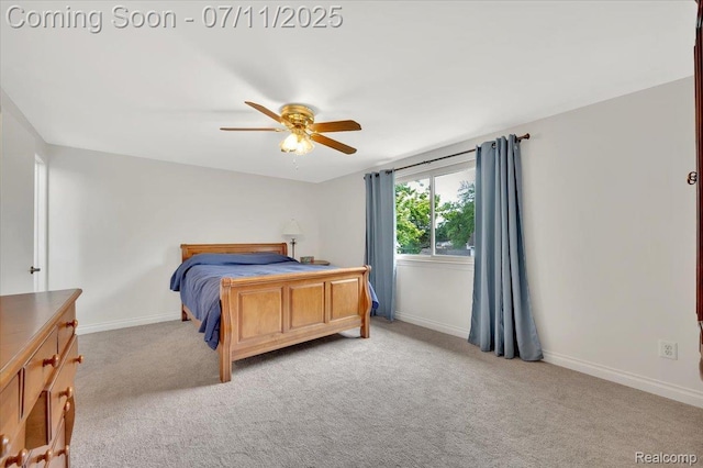 3417 Palm Aire Ct, Rochester Hills, MI 48309 - bedroom with light carpet and a ceiling fan