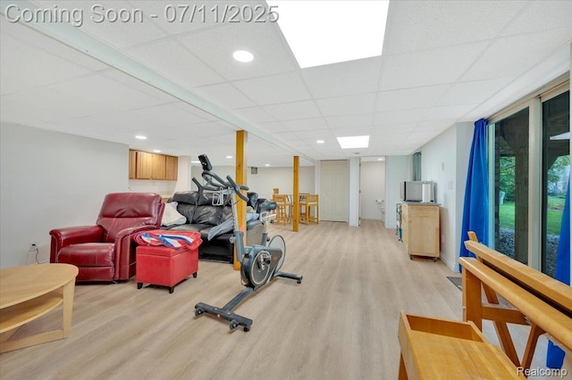 3417 Palm Aire Ct, Rochester Hills, MI 48309 - exercise area featuring light wood-style flooring