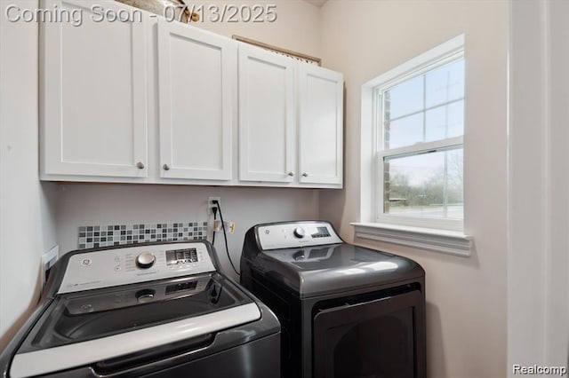 42384 Gateway Dr, Plymouth, MI 48170 - laundry area with cabinet space and separate washer and dryer