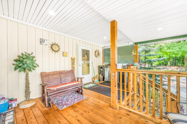 76 Meceola Ct, Hersey, MI 49639 - view of porch