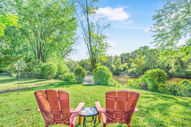 76 Meceola Ct, Hersey, MI 49639 - view of yard with a water view