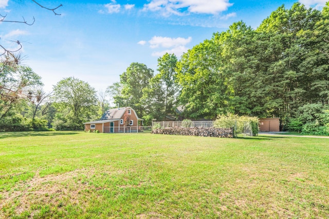 76 Meceola Ct, Hersey, MI 49639 - view of yard featuring an outdoor structure