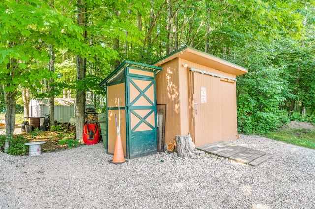 76 Meceola Ct, Hersey, MI 49639 - view of shed