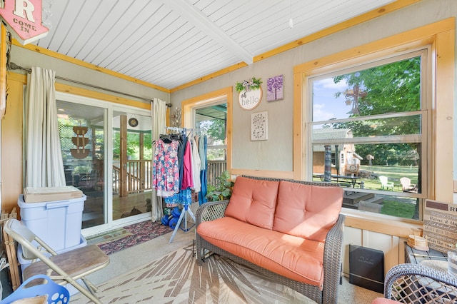 76 Meceola Ct, Hersey, MI 49639 - sunroom / solarium with lofted ceiling