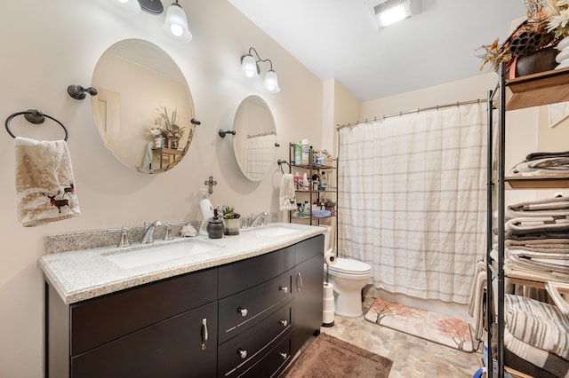 76 Meceola Ct, Hersey, MI 49639 - full bathroom featuring double vanity and toilet