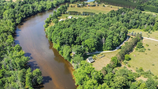 76 Meceola Ct, Hersey, MI 49639 - aerial view of sparsely populated area with a nearby body of water