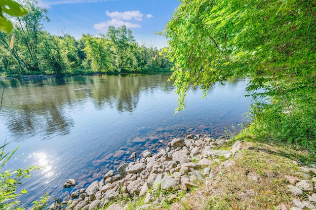 76 Meceola Ct, Hersey, MI 49639 - water view with a forest
