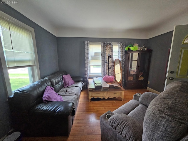 4417 Elizabeth St, Wayne, MI 48184 - living room with plenty of natural light and wood finished floors