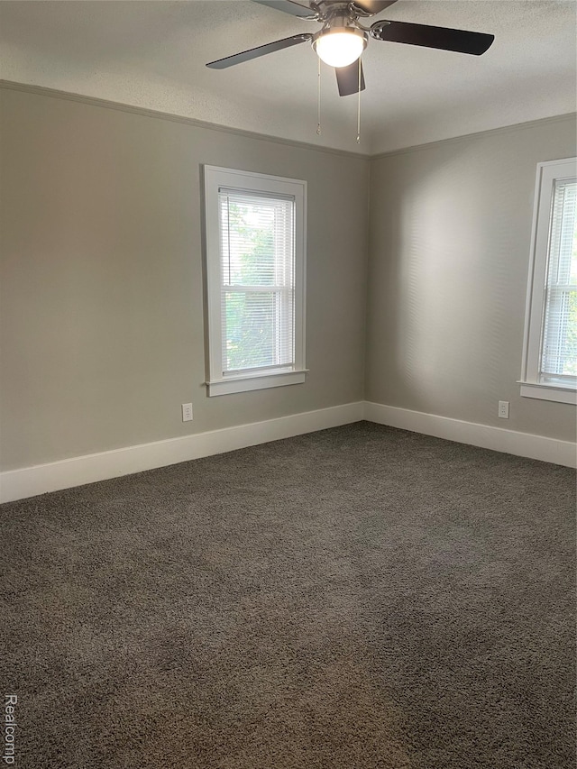 160 Emmons Blvd, Wyandotte, MI 48192 - spare room with carpet floors and ceiling fan