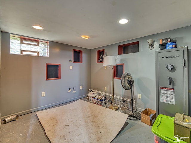 5825 Edgewood Blvd, Monroe, MI 48161 - playroom featuring finished concrete flooring and recessed lighting