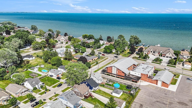 23926 Elmira St, Saint Clair Shores, MI 48082 - aerial view of residential area with a large body of water