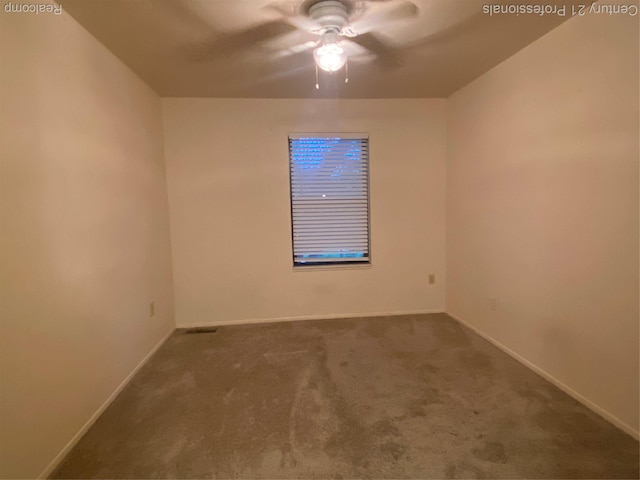 24857 Auburn Ln, Southfield, MI 48033 - carpeted empty room featuring ceiling fan and baseboards