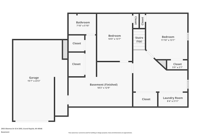 2953-2955 Okemos Dr SE, Grand Rapids, MI 49546 - view of home floor plan