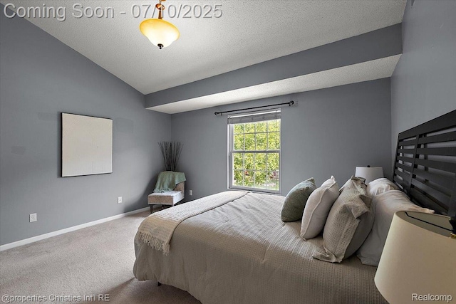 6873 Fox Ln, Waterford, MI 48327 - carpeted bedroom with baseboards and lofted ceiling