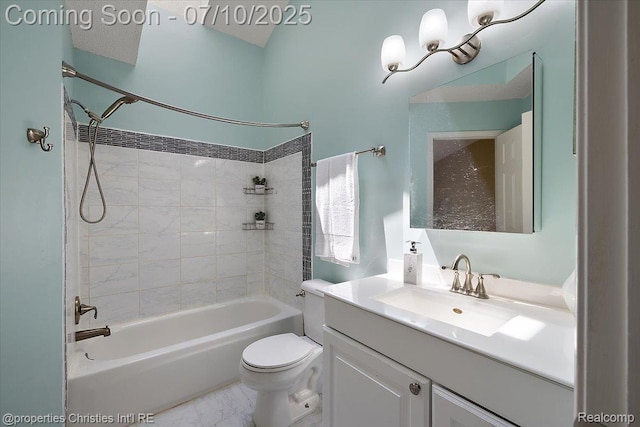 6873 Fox Ln, Waterford, MI 48327 - bathroom featuring vanity and tub / shower combination