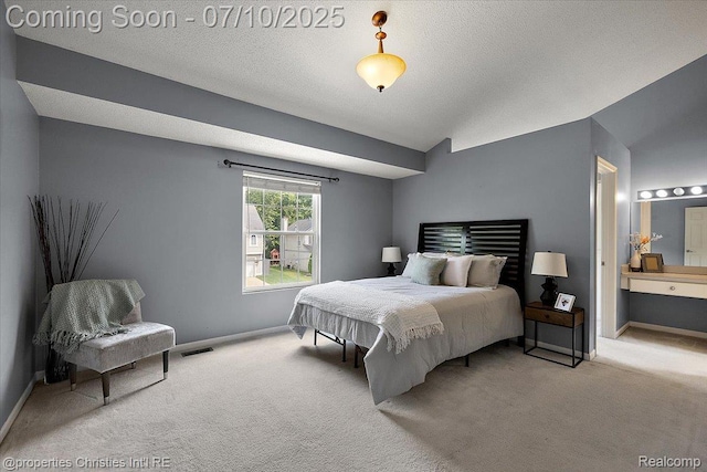 6873 Fox Ln, Waterford, MI 48327 - carpeted bedroom with a textured ceiling