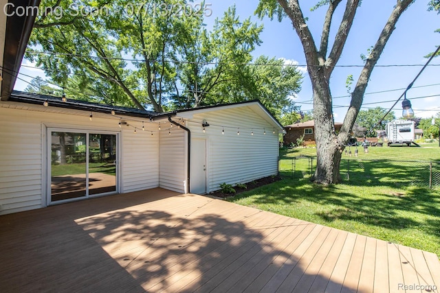 7709 Shelley Dr, Clarkston, MI 48348 - view of wooden terrace