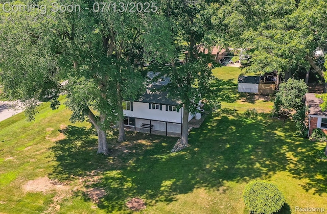 7709 Shelley Dr, Clarkston, MI 48348 - view from above of property