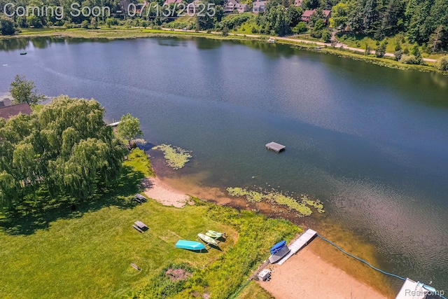 7709 Shelley Dr, Clarkston, MI 48348 - aerial view of a nearby body of water